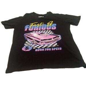 Fast And Furious Unisex Size Small Youth Graphic Print T Shirt Cotton Blend